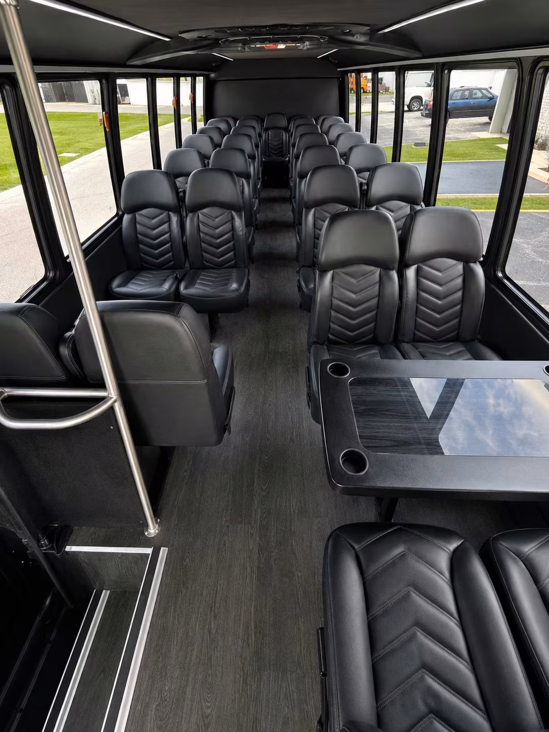 15 passenger minibus inside
