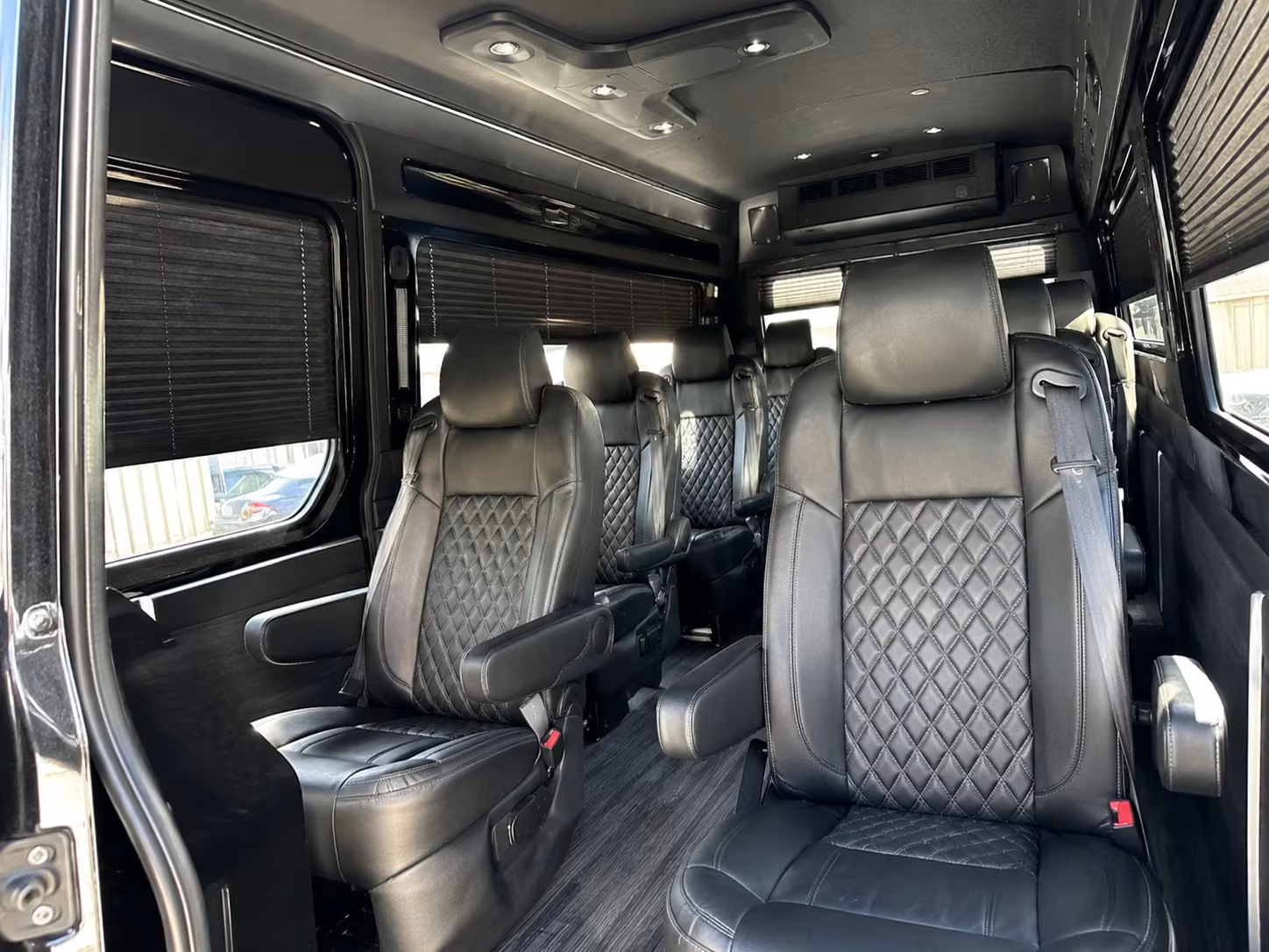 sprinter van with driver inside
